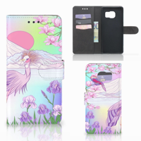 Samsung Galaxy S7 Edge Telefoonhoesje met Pasjes Bird