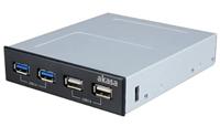 Akasa AK-ICR-12V3 3.5 inch Interconnect S Front Panel 2x USB 3.0 Hub