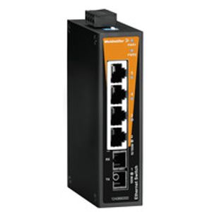 Weidmüller IE-SW-BL05-4TX-1SCS Unmanaged Fast Ethernet (10/100) Zwart, Oranje