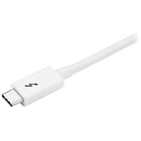 StarTech.com Thunderbolt 3 USB-C kabel - 20Gbps - Thunderbolt, USB en DisplayPort compatibel - 1m - wit