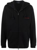 Qasimi hoodie à logo brodé - Noir