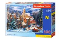 Castorland legpuzzel Sledding in Town 300 stukjes