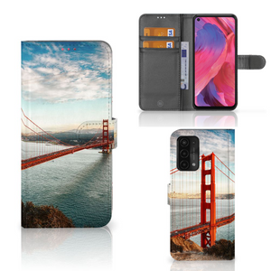 OPPO A54 5G | A74 5G | A93 5G Flip Cover Golden Gate Bridge