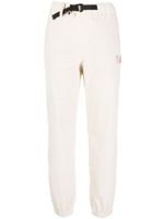 Moncler Grenoble pantalon de jogging ceinturée à patch logo - Blanc