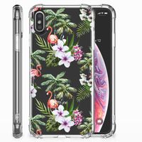 Apple iPhone X | Xs Case Anti-shock Flamingo Palms