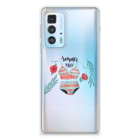 Motorola Edge 20 Pro Telefoonhoesje met Naam Boho Summer