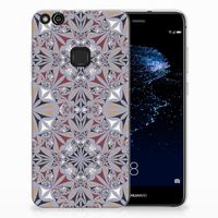 Huawei P10 Lite TPU Siliconen Hoesje Flower Tiles - thumbnail