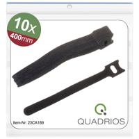 Quadrios 23CA189 Klittenband kabelbinder Om te bundelen Haak- en lusdeel (l x b) 400 mm x 16 mm Zwart 10 stuk(s) - thumbnail