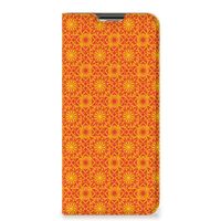 OPPO A54s | A16 | A16s Hoesje met Magneet Batik Oranje