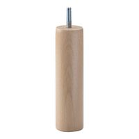 Meubelpoot rond Ø 4 cm en hoogte 15 cm van massief hout (M10)