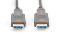 Digitus AK-330127-100-S HDMI-kabel HDMI Aansluitkabel HDMI-A-stekker 10 m Zwart 4K UHD, Afgeschermd (drievoudig), Flexibel, Afscherming totaal, Afgeschermd, - thumbnail