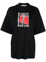 Palm Angels t-shirt Ski Club en coton - Noir