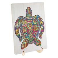 Creative Craft Group Houten Legpuzzel Schildpad, 130st. - thumbnail