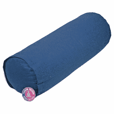 Yogi & Yogini Yoga Bolster Blauw Rond Katoen - Effen - 60 x 16 cm Yogi & Yogini Yoga Bolster Blauw Rond Katoen - Effen - 60 x 16 cm