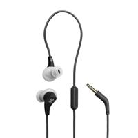 JBL Endurance Run 3 bedrade sporthoofdtelefoon met FlipHook & TwistLock-technologie, IP65 stofdicht en waterbestendig, JBL Pure Bass Sound, in-line microfoon en afstandsbediening, USB-C, zwart/grijs