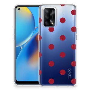 OPPO A74 4G Siliconen Case Cherries