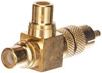 Wentronic 10 stuks adapter - verguld - cinch stekker op 2X cinch koppeling