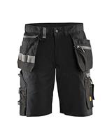 Blaklader 159813439900C58 Handwerker Shorts met stretch, Zwart, Maat C58
