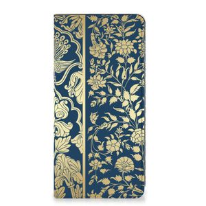 OPPO A17 Smart Cover Beige Flowers