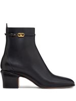 Valentino Garavani bottines Tan-Go 60mm en cuir - Noir