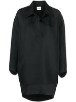 KHAITE robe-chemise The Kal mini - Noir - thumbnail