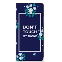 OPPO A58 4G Design Case Flowers Blue DTMP