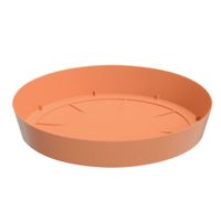 Opvangschaal/onderschaal bloempot/plantenpot - terracotta - rond - Dia 15,5 cm