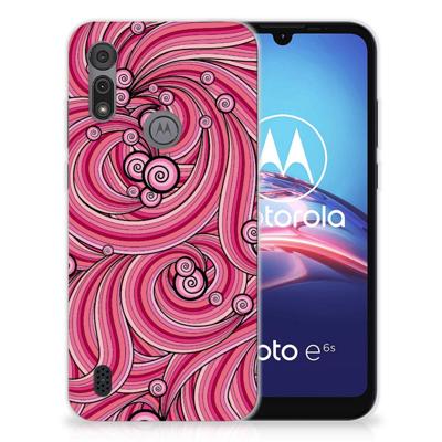 Motorola Moto E6s Hoesje maken Swirl Pink