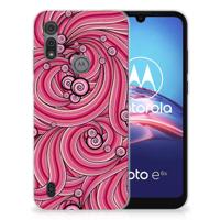Motorola Moto E6s Hoesje maken Swirl Pink