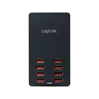 LogiLink PA0140 USB-laadstation 44 W Thuis Uitgangsstroom (max.) 8800 mA Aantal uitgangen: 8 x USB Automatische detectie - thumbnail