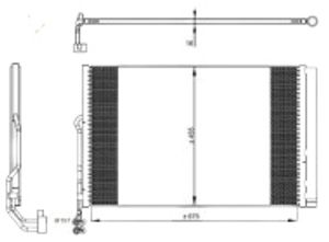 Condensor, airconditioning 350324