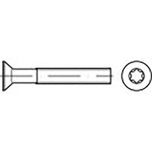 TOOLCRAFT TO-6863265 Verzonken schroeven M3 4 mm Binnen-T DIN 965 Staal Verzinkt 2000 stuk(s)