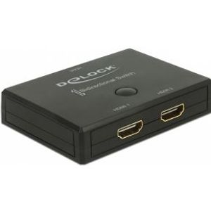 Delock 18749 HDMI 2 - 1 Schakelaar bidirectioneel 4K 60 Hz