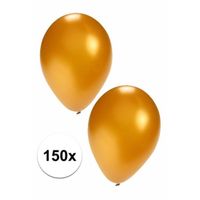 150 Stuks gouden ballonnen   -