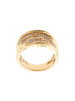 John Hardy 18kt yellow gold Bamboo diamond ring - Or - thumbnail