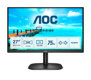 AOC 27B2AM LED-monitor Energielabel E (A - G) 68.6 cm (27 inch) 1920 x 1080 Pixel 16:9 4 ms HDMI, VGA, Audio-Line-in, Hoofdtelefoonaansluiting VA LED