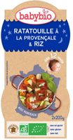 Babybio Ratatouille met rijst 200 gr bio (2 st)