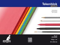 Kangaro K-5588 Tekenblok A4+ (24x34,5cm) 110 Gram 20 Vel Assorti