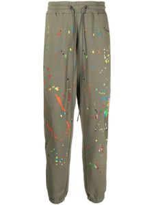 Mostly Heard Rarely Seen pantalon de jogging Warped à effet taches de peinture - Vert