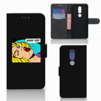 Nokia 7.1 Wallet Case met Pasjes Popart Oh Yes