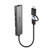 LINDY 43379 USB 3.2 Gen 1 Hub & Gigabit Ethernet Converter