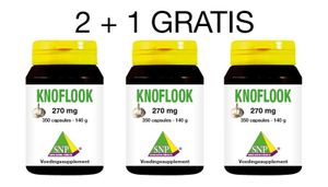 Knoflook 2 + 1 gratis