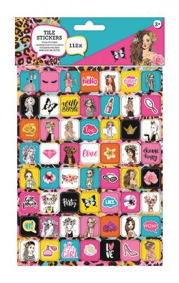 W&O stickervel 20,5 x 15 cm papier 112 delig fuchsia W&O stickervel 20,5 x 15 cm papier 112 delig fuchsia