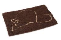 Dirty Cat Droogloopmat - Kat - Bruin - 60X40 Cm