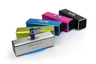 Technaxx MusicMan MA Lautsprecher Mini-luidspreker AUX, FM radio, USB, SD Zwart