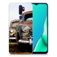 OPPO A9 2020 Siliconen Hoesje met foto Vintage Auto