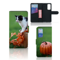 Huawei P40 Telefoonhoesje met Pasjes Kitten