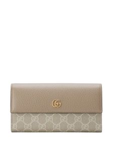 Gucci GG Marmont leather continental wallet - Tons neutres