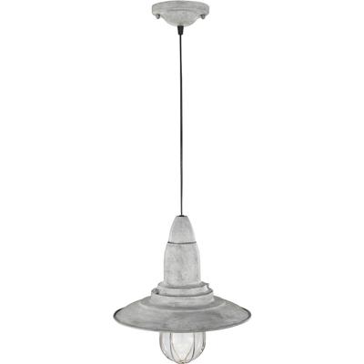 LED Hanglamp - Hangverlichting - Trion Fisun - E27 Fitting - Rond - Antiek Grijs - Aluminium