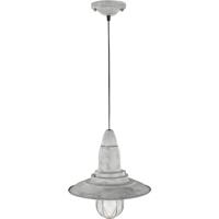 LED Hanglamp - Hangverlichting - Trion Fisun - E27 Fitting - Rond - Antiek Grijs - Aluminium